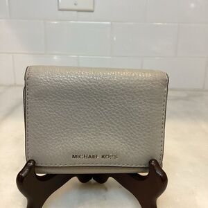 Michael Wallet Leather Kors Hudson Designer Pebbled Leather Card Case